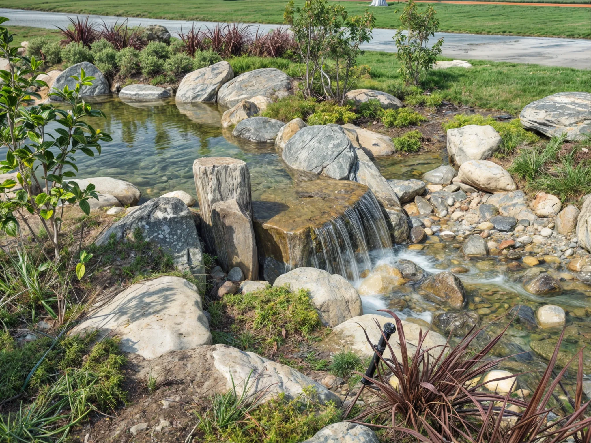 Ornamental Pool, Waterfall & Pond Design